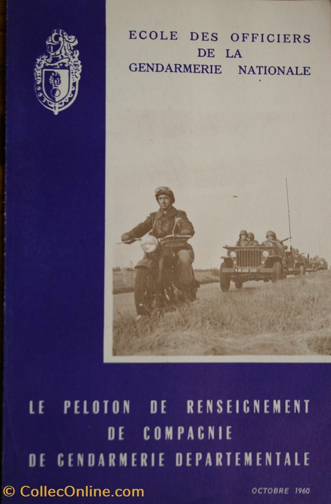 militaria livres revues catalogues 1960 le peloton de renseignement de compagnie de gendarmerie departementale