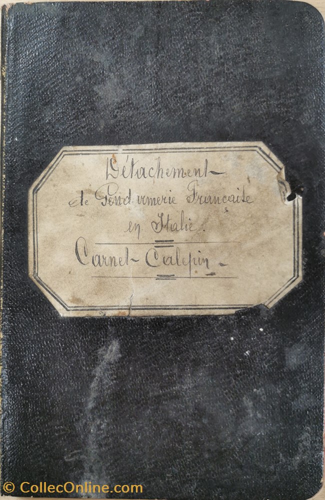 militaria livres revues catalogues 1918 carnet liste de deserteurs par le gendarme poncet du detachement de gendarmerie en italie