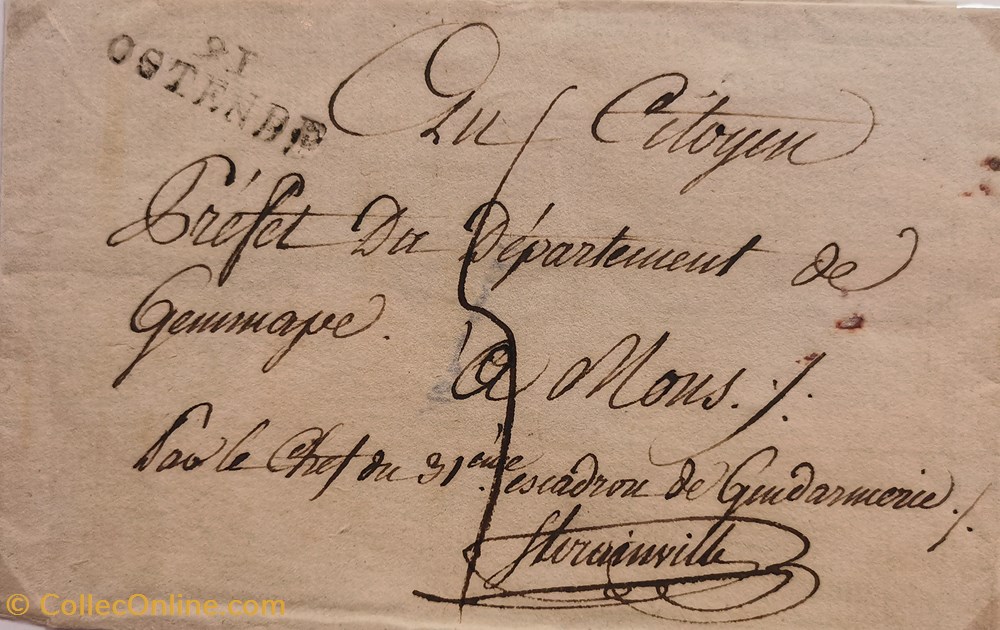 091 Département de La Lys vieux papiers documents historiques 091 departement de la lys