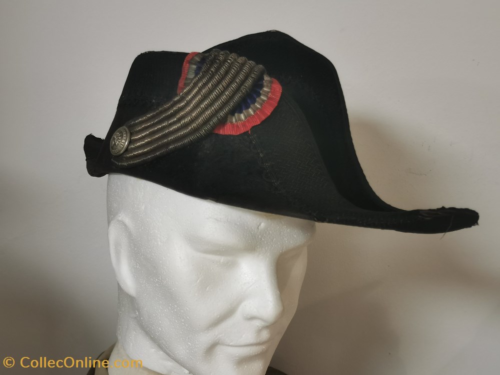 militaria casques coiffures bicorne de tenue de sortie officier superieur troisieme republique