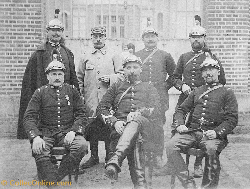 Guerre 14/19 - Prévôté groupe militaria photographies guerre 14 19 prevote groupe