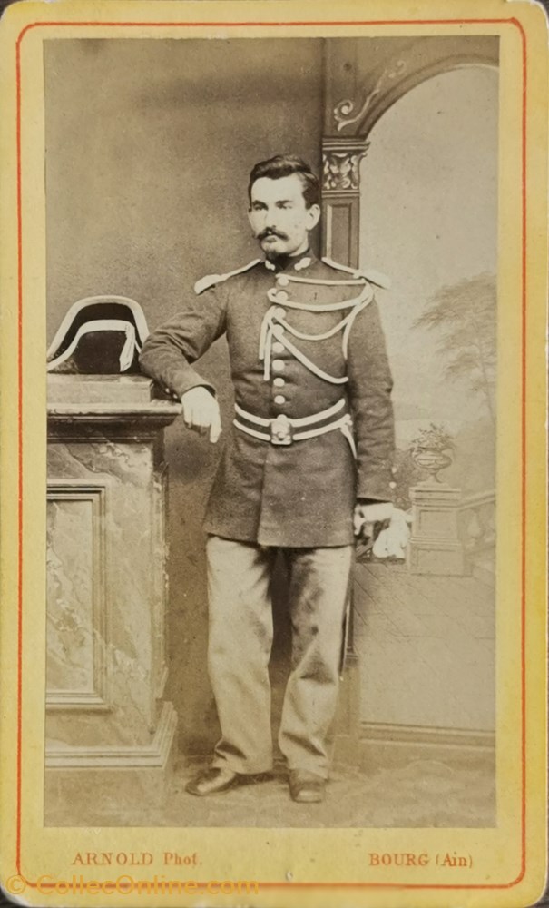 militaria photographies gendarme a pied vers 1872 1885
