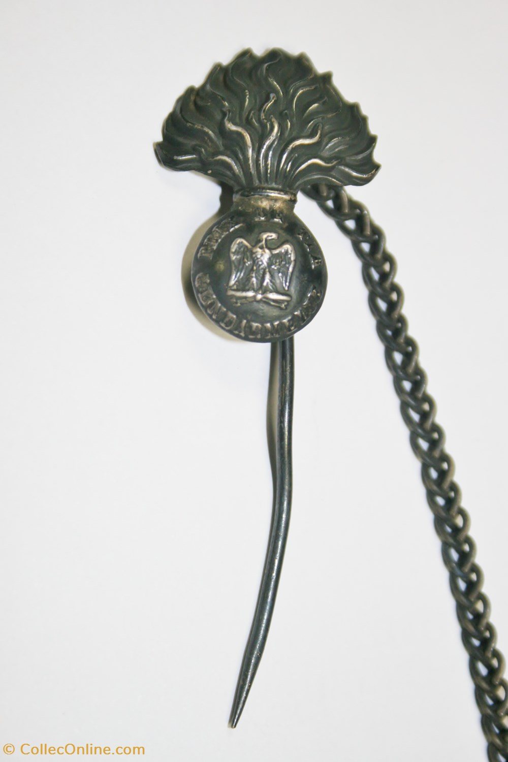 militaria police epinglette de prix de tir gendarmerie second empire