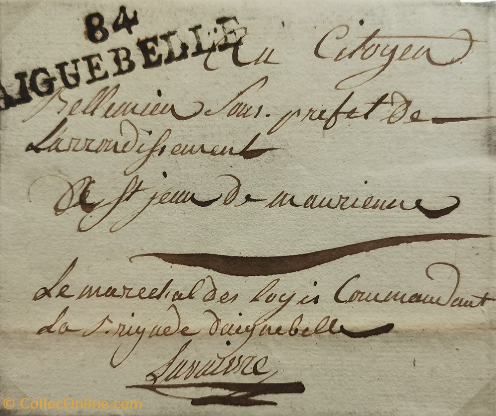084 Département du Mont-blanc .06 vieux papiers documents historiques 084 departement du mont blanc 06