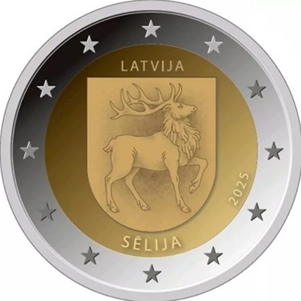 2025 Lettonie monnaies euros a 2025 lettonie