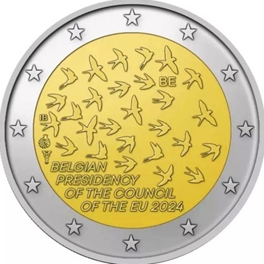 monnaies euros a 2024 belgique