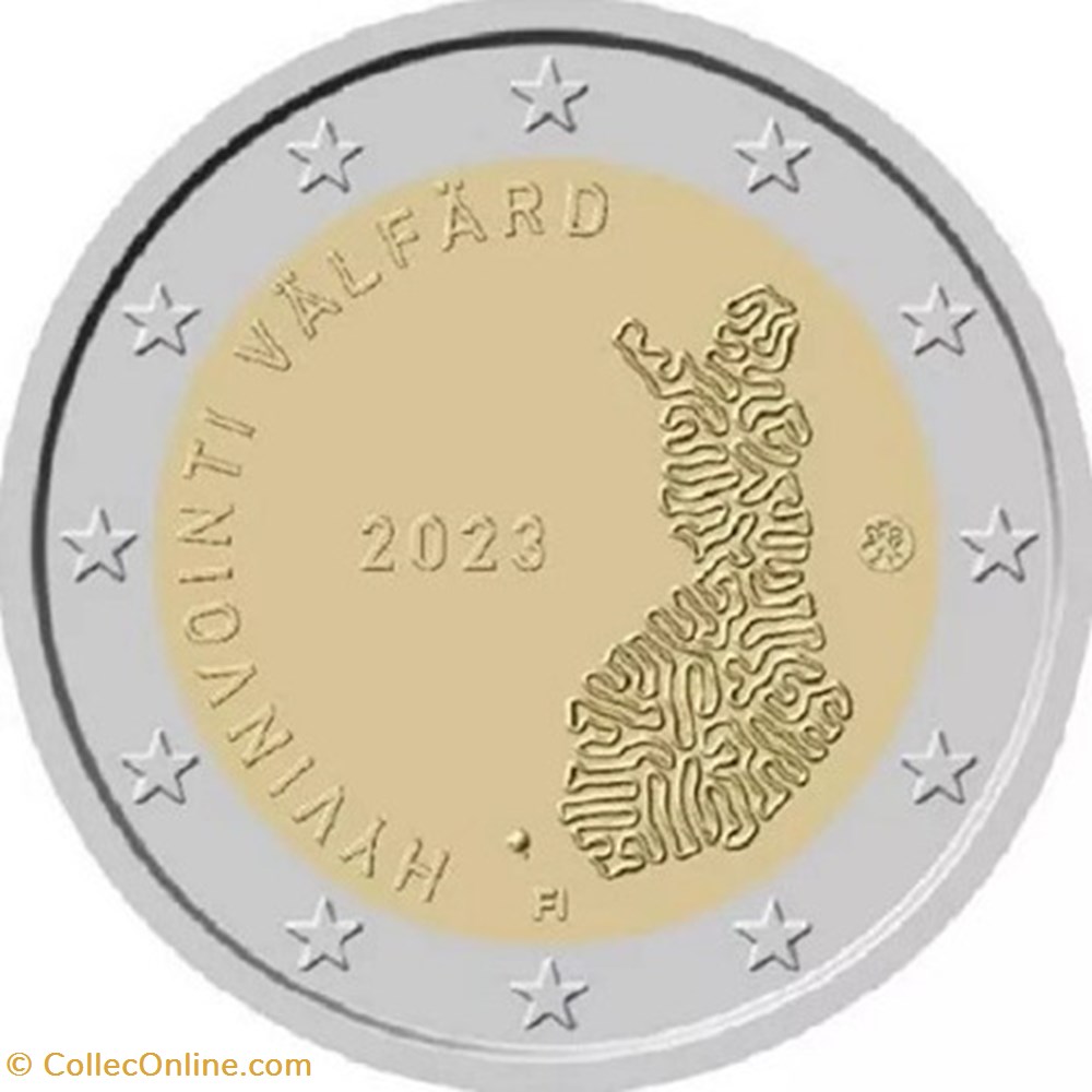 2023 Finlande 2 monnaies euros 2023 finlande 2
