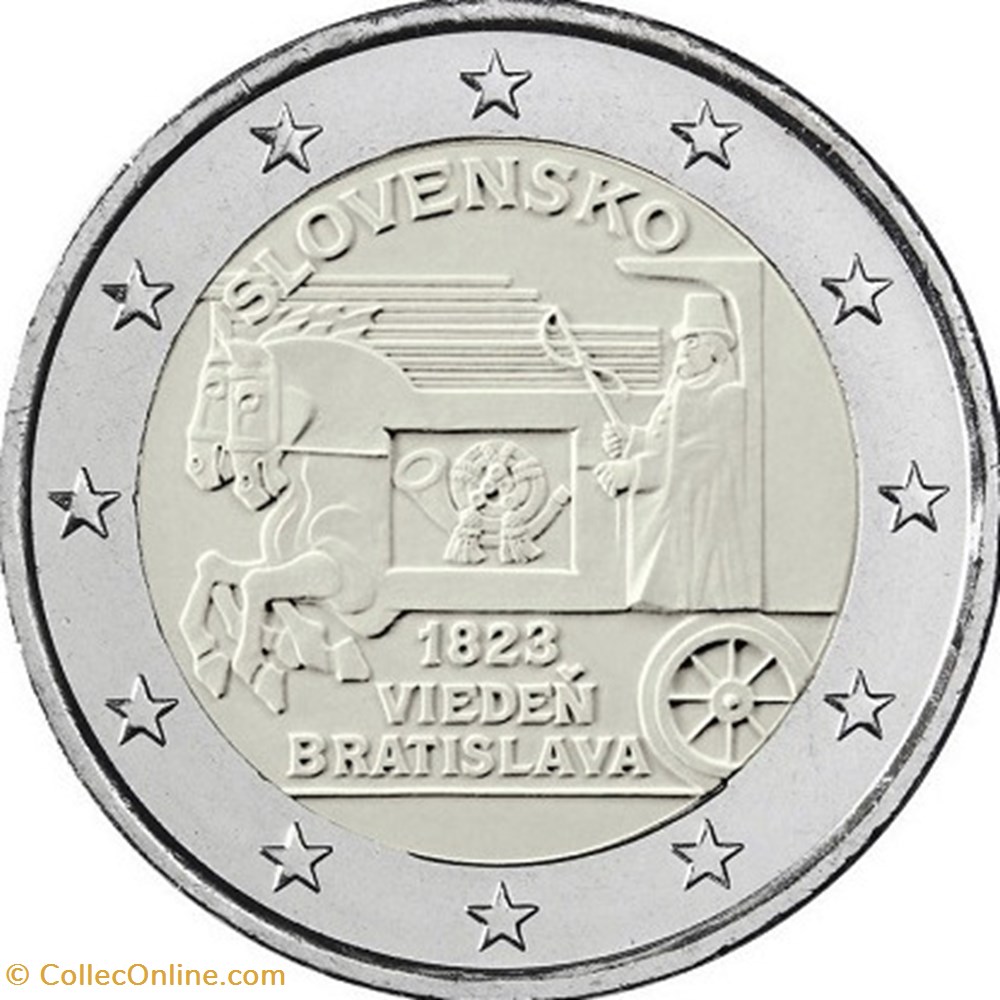 2023 Slovaquie 2 monnaies euros 2023 slovaquie 2