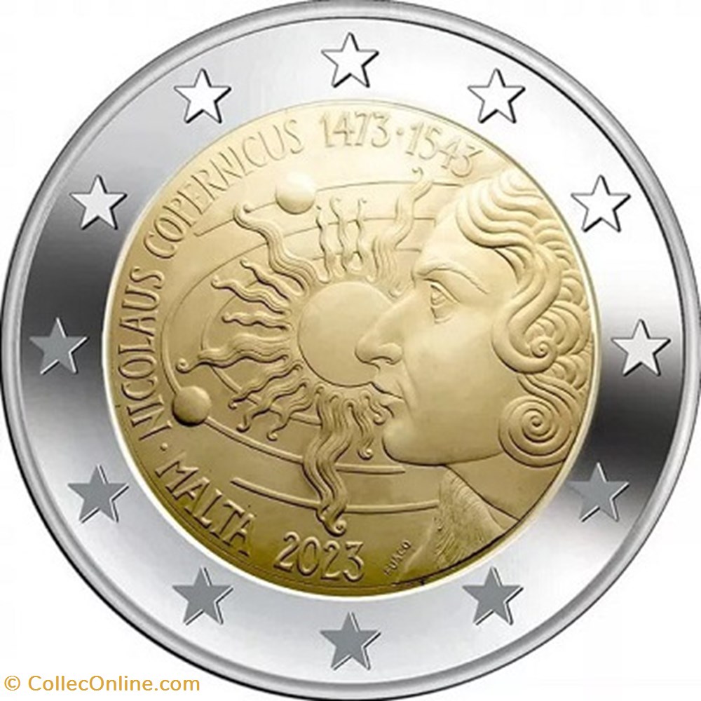 monnaies euros 2023 malte