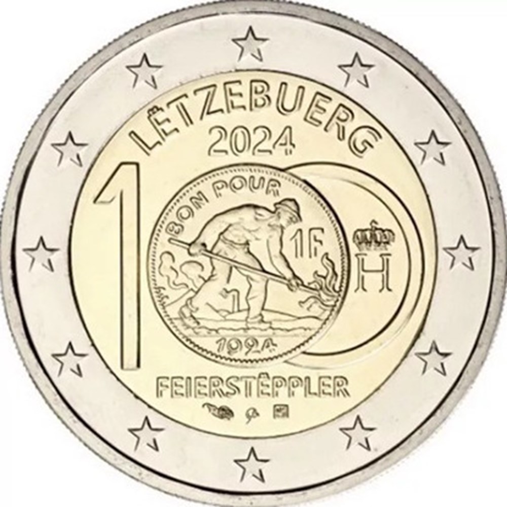 monnaies euros a 2024 luxembourg