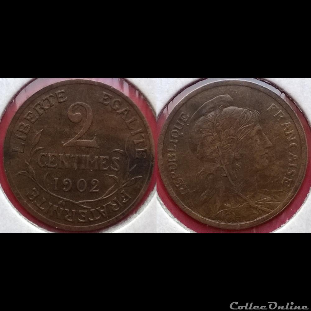 2 centimes Dupuis 1902 monnaie france moderne 2 centimes dupuis 1902