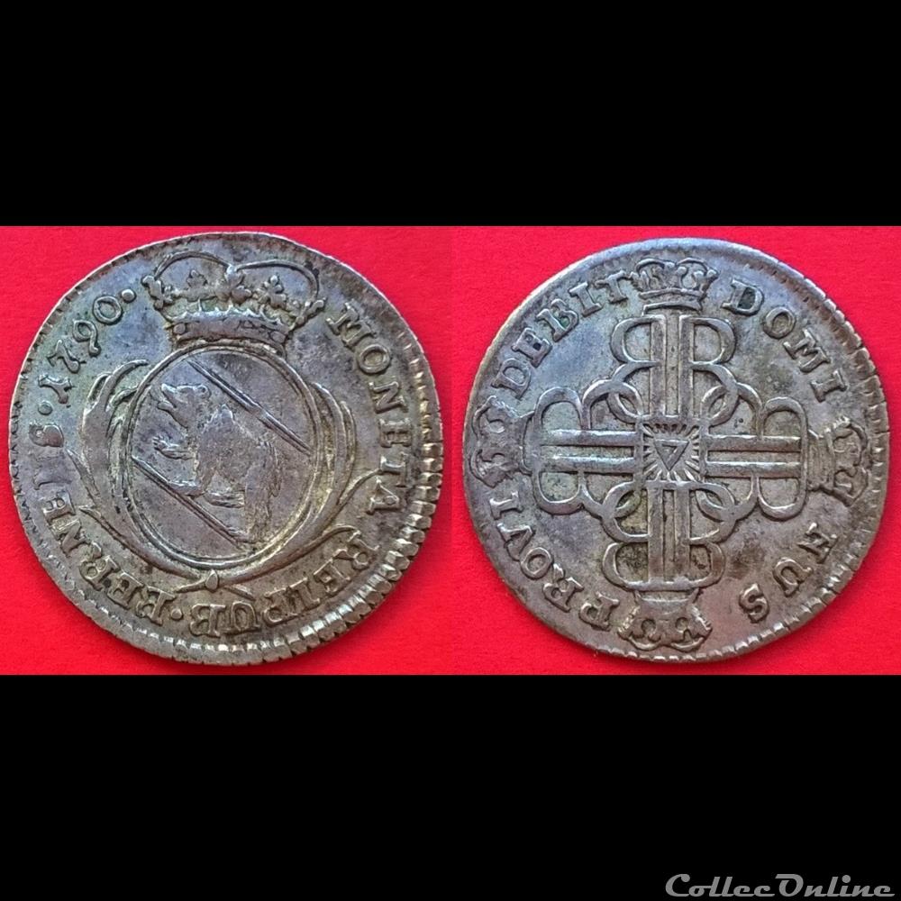 10 kreuzer 1790 Berne monnaie monde suisse 10 kreuzer 1790 berne