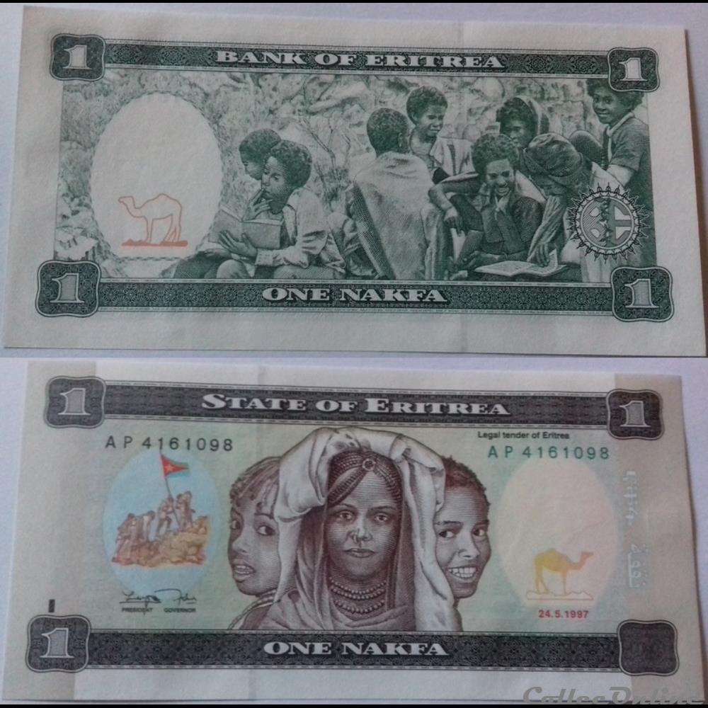 billet afrique bielorussie 1 nakfa erythree 1987