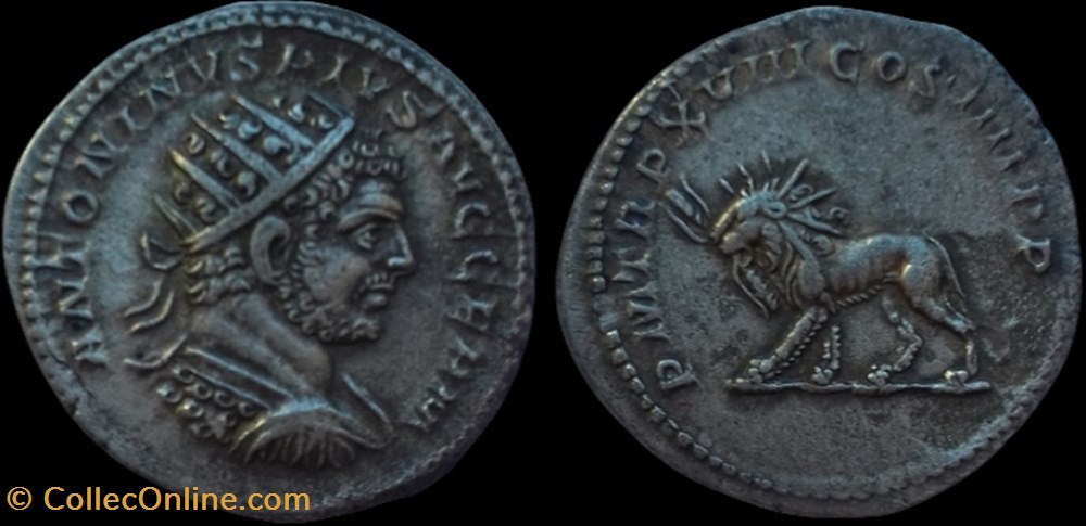 Antoninien de Caracalla PM TRP XVIII COS IIII PP monnaie antique av jc ap romaine republicaine imperiale antoninien de caracalla pm trp xviii cos iiii pp