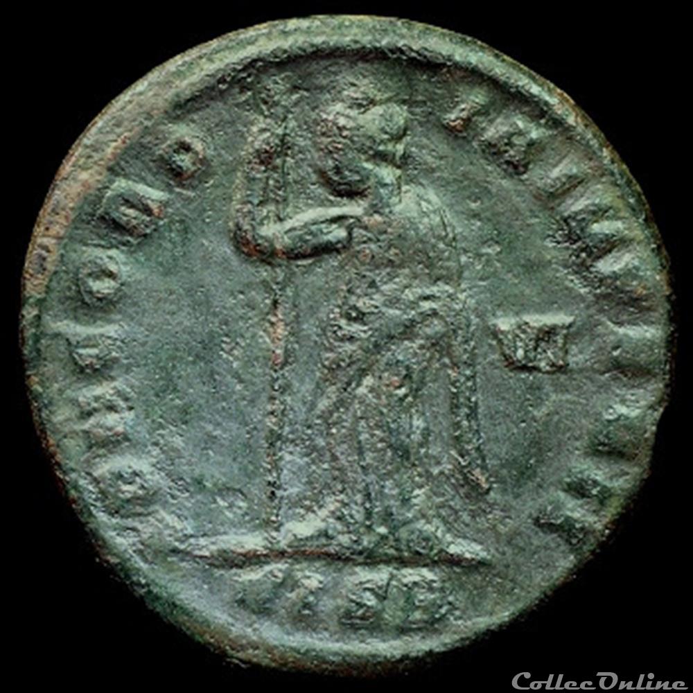 Follis de Maximin II Daïa césar pour Siscia monnaie antique romaine follis de maximin ii daia cesar pour siscia
