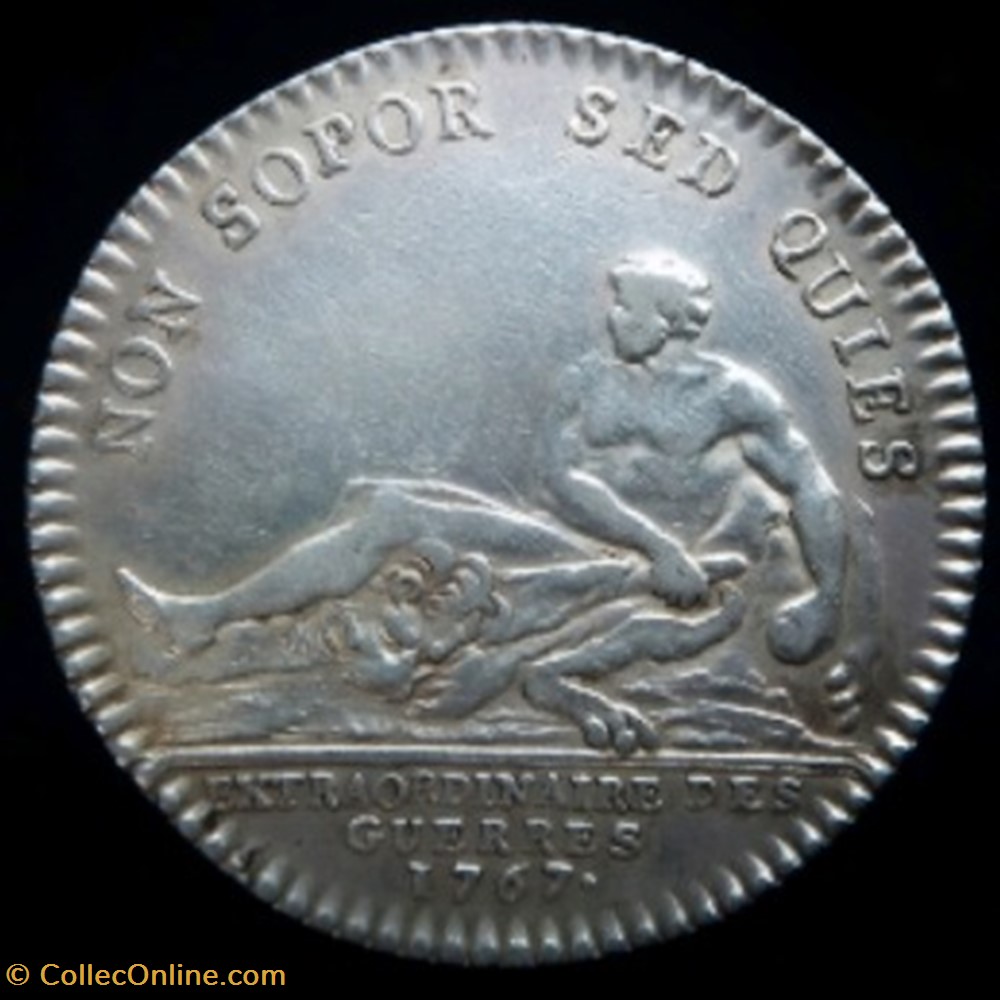 Jeton d' argent de Louis XV Extraordinaire des guerres 1767 monnaies paranumismatique jetons poids jeton argent de louis xv extraordinaire des guerres 1767
