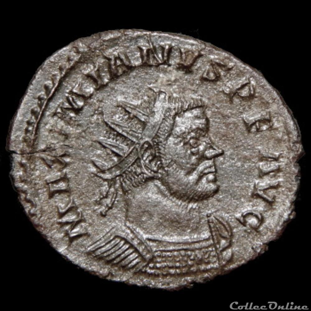 Aurelianus de Maximien Hercule pour Lyon monnaie antique romaine aurelianus de maximien hercule pour lyon