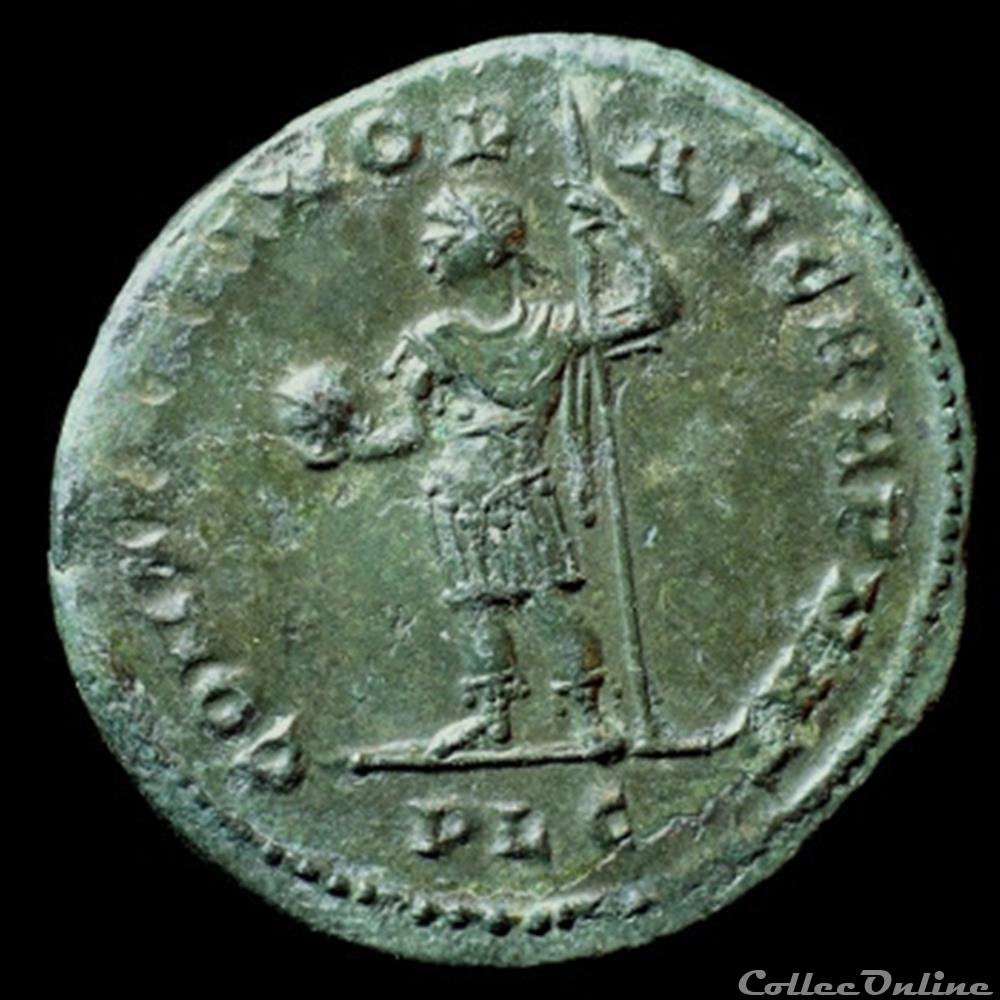 Follis de Constantin I auguste pour Lyon monnaie antique romaine follis de constantin i auguste pour lyon