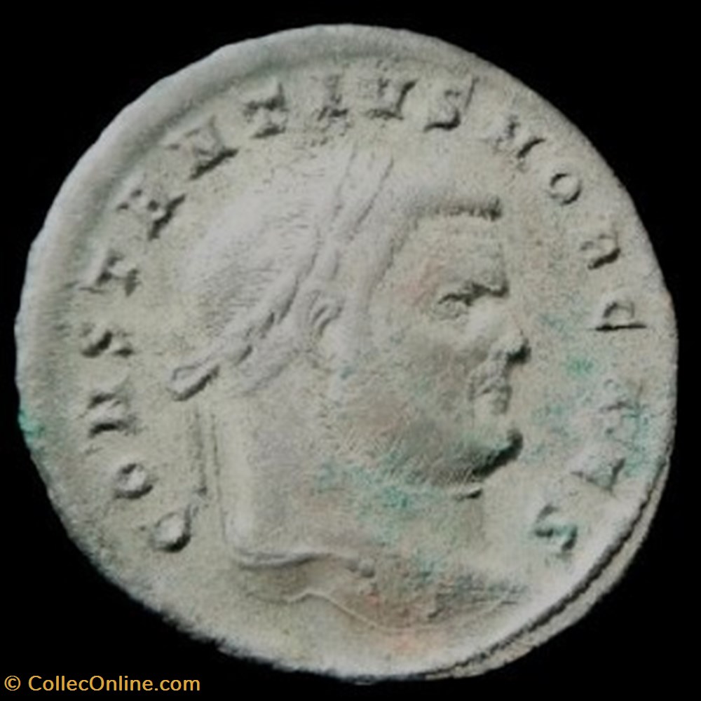 Follis de Constance Chlore césar pour Aquilée monnaies antiques romaines imperiales et republicaines follis de constance chlore cesar pour aquilee