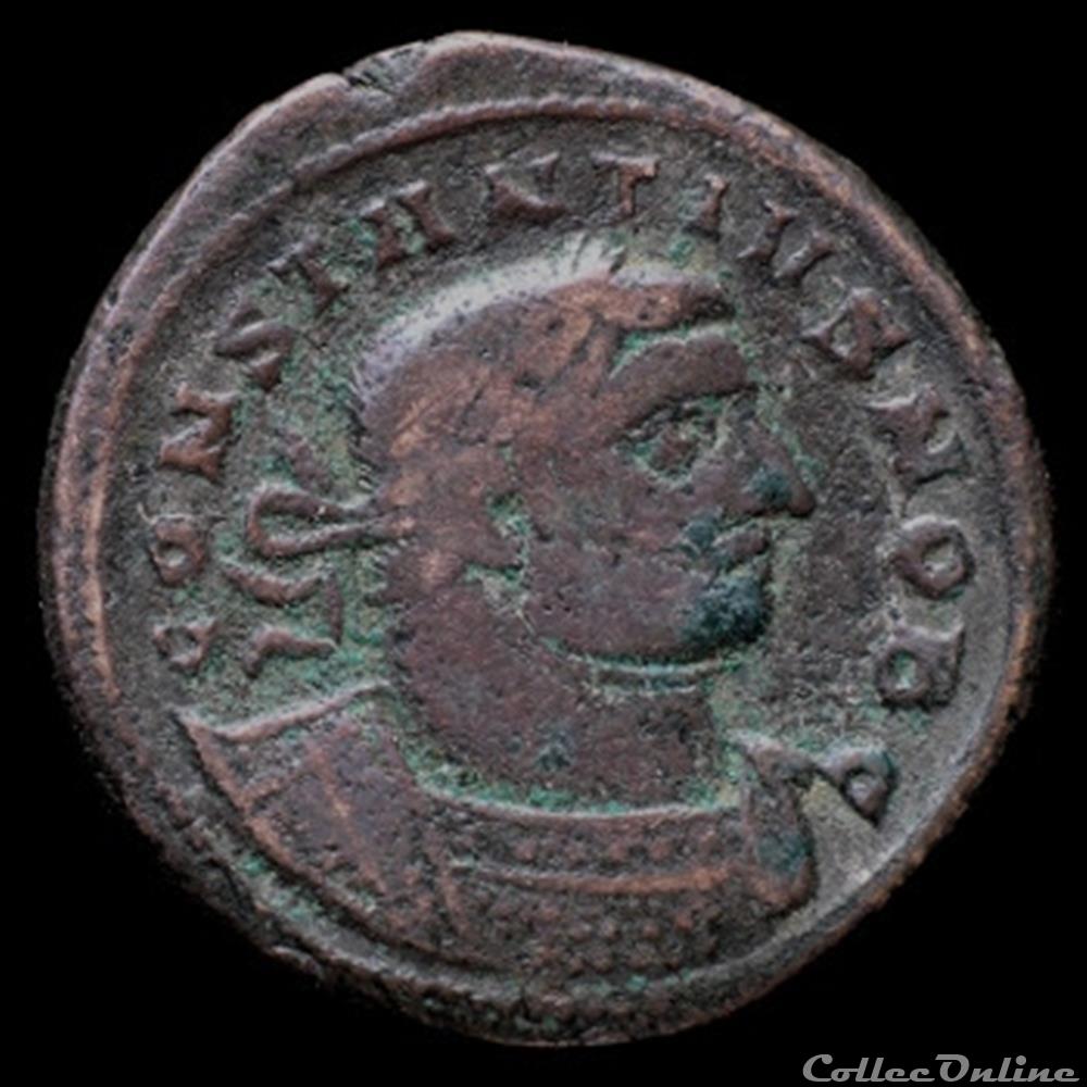 Follis de Constance Chlore césar pour Londres monnaie antique romaine follis de constance chlore cesar pour londres