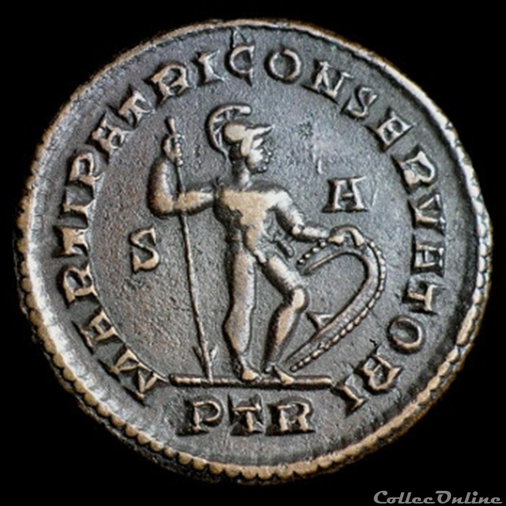 Follis de Constantin I auguste pour Trèves monnaie antique romaine follis de constantin i auguste pour treves