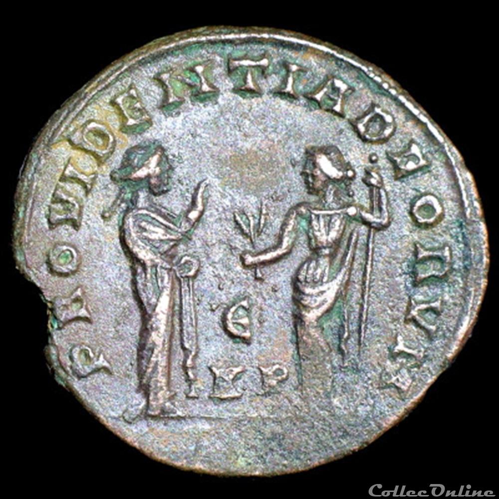 Follis de Diocletien pour Alexandrie monnaie antique romaine follis de diocletien pour alexandrie