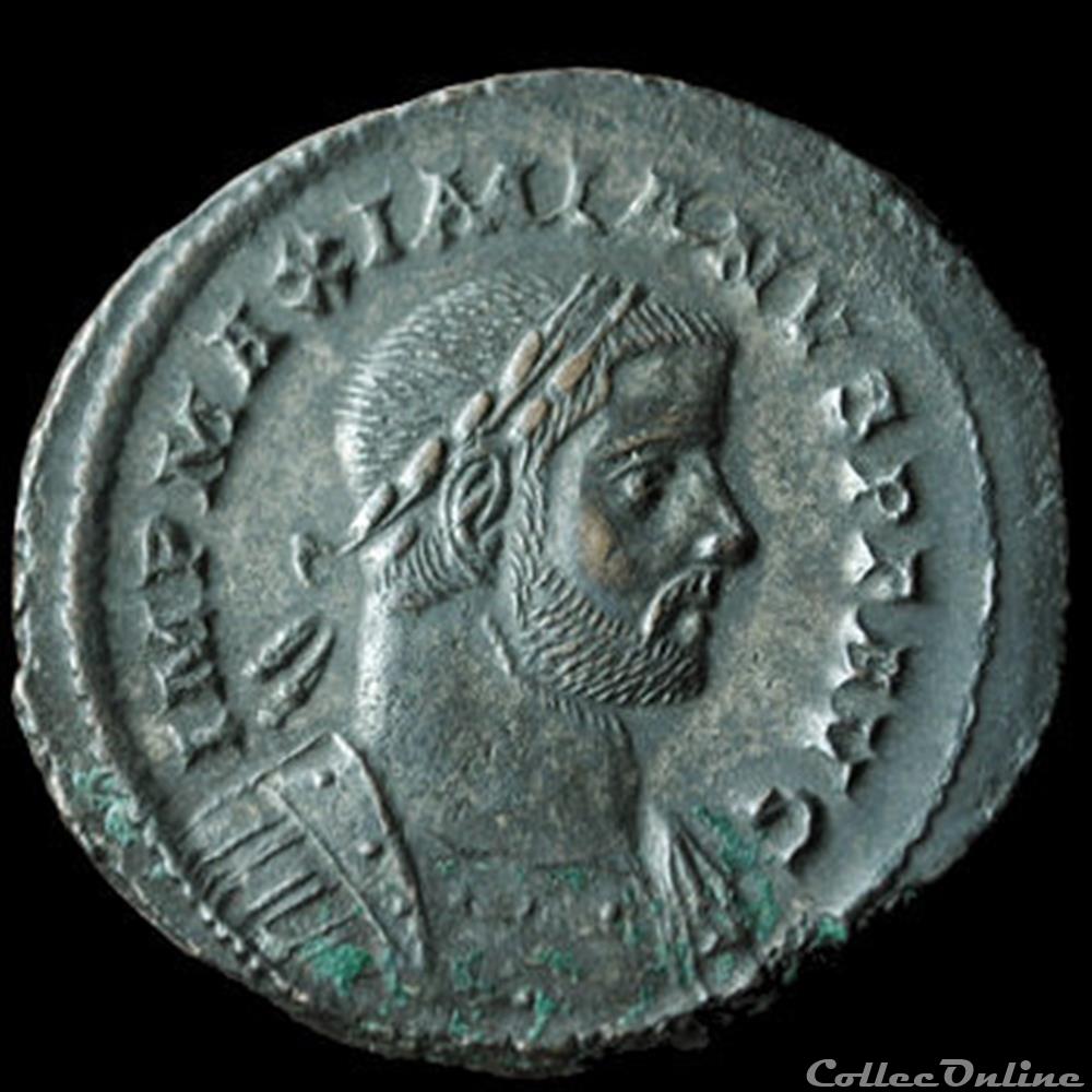 Follis de Maximien Hercule pour Londres incus monnaie antique romaine follis de maximien hercule pour londres incus