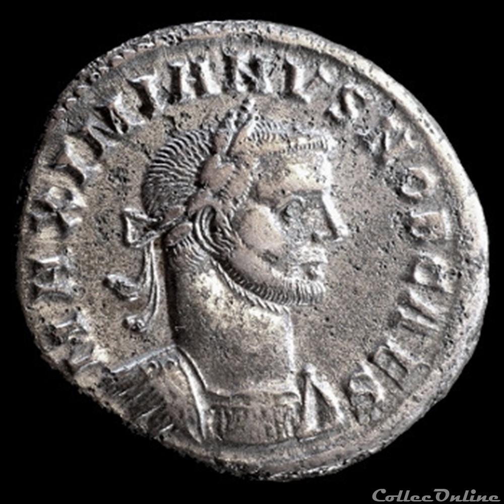 Follis de Galère Maximien césar pour Lyon monnaie antique romaine follis de galere maximien cesar pour lyon