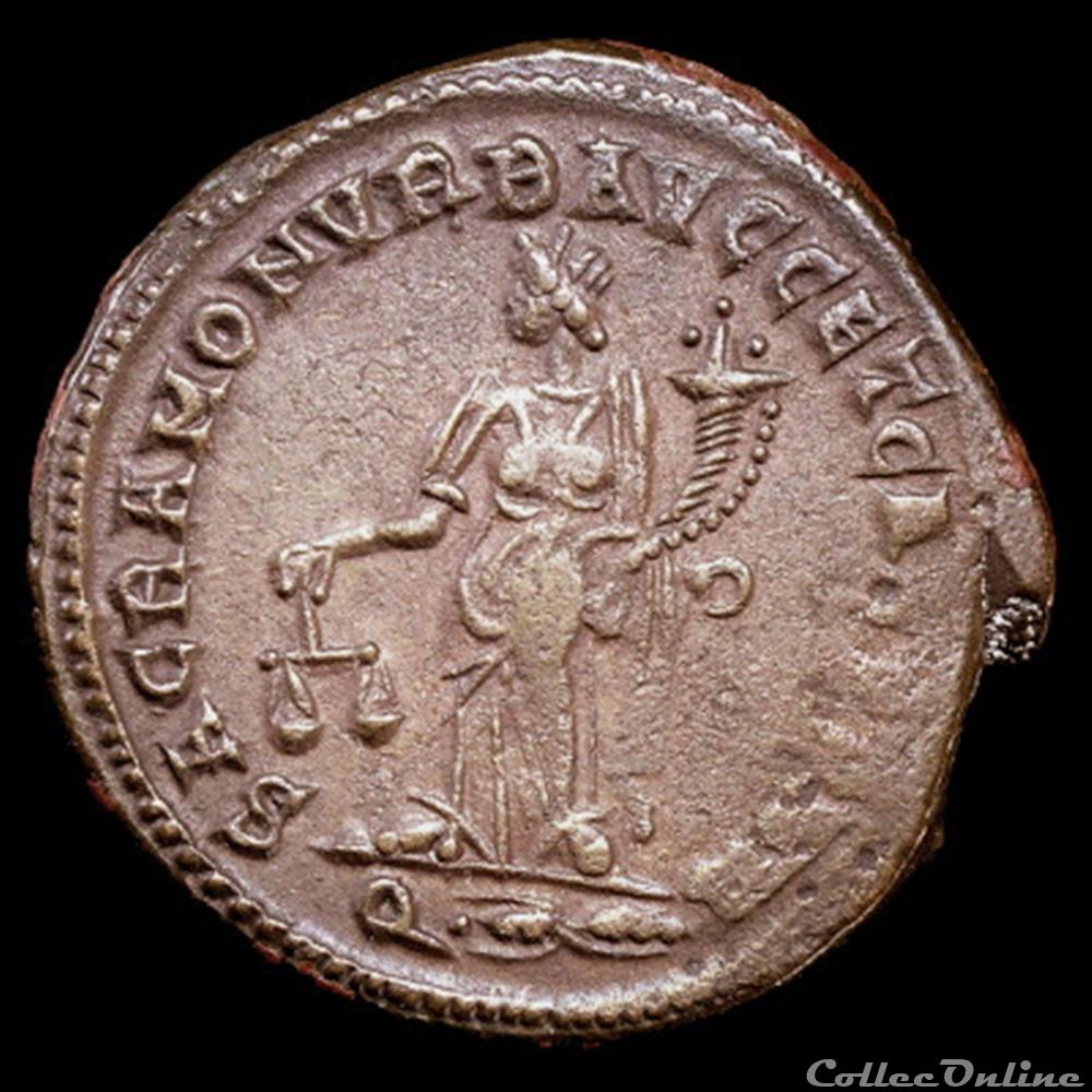 Follis de Galère Maximien césar pour Rome monnaie antique romaine follis de galere maximien cesar pour rome
