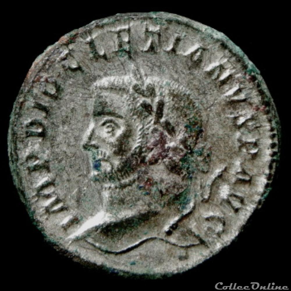 Follis de Dioclétien pour Trèves monnaie antique romaine follis de diocletien pour treves