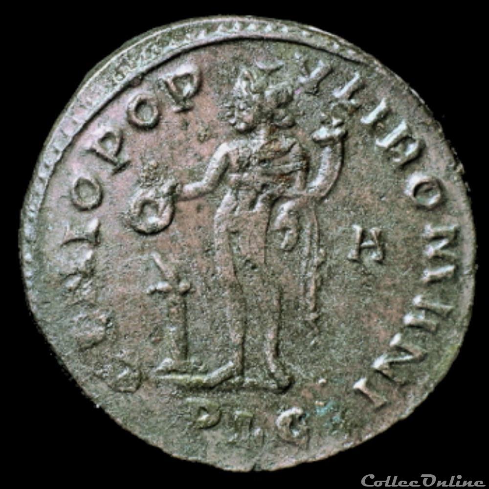 monnaies antiques romaines imperiales et republicaines follis de maximien hercule pour lyon