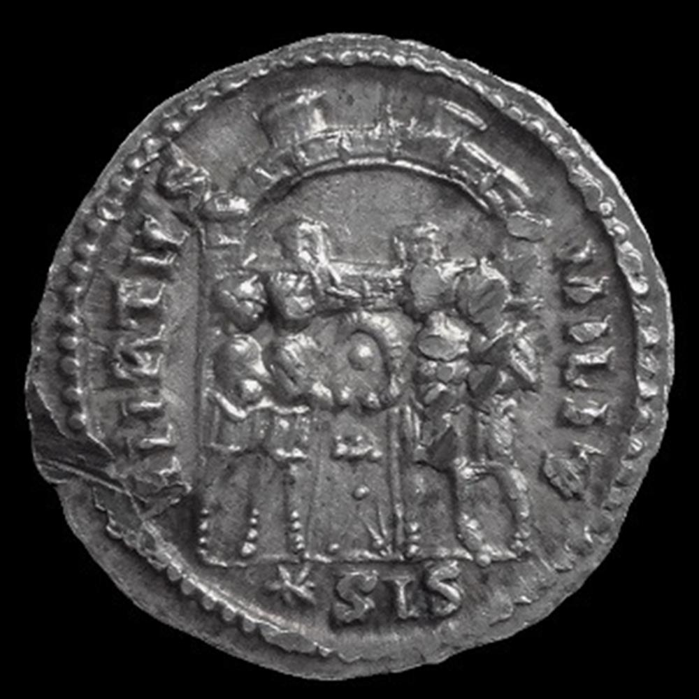 Argenteus de Constance Chlore pour Siscia monnaies antiques romaines republicaines imperiales argenteus de constance chlore pour siscia