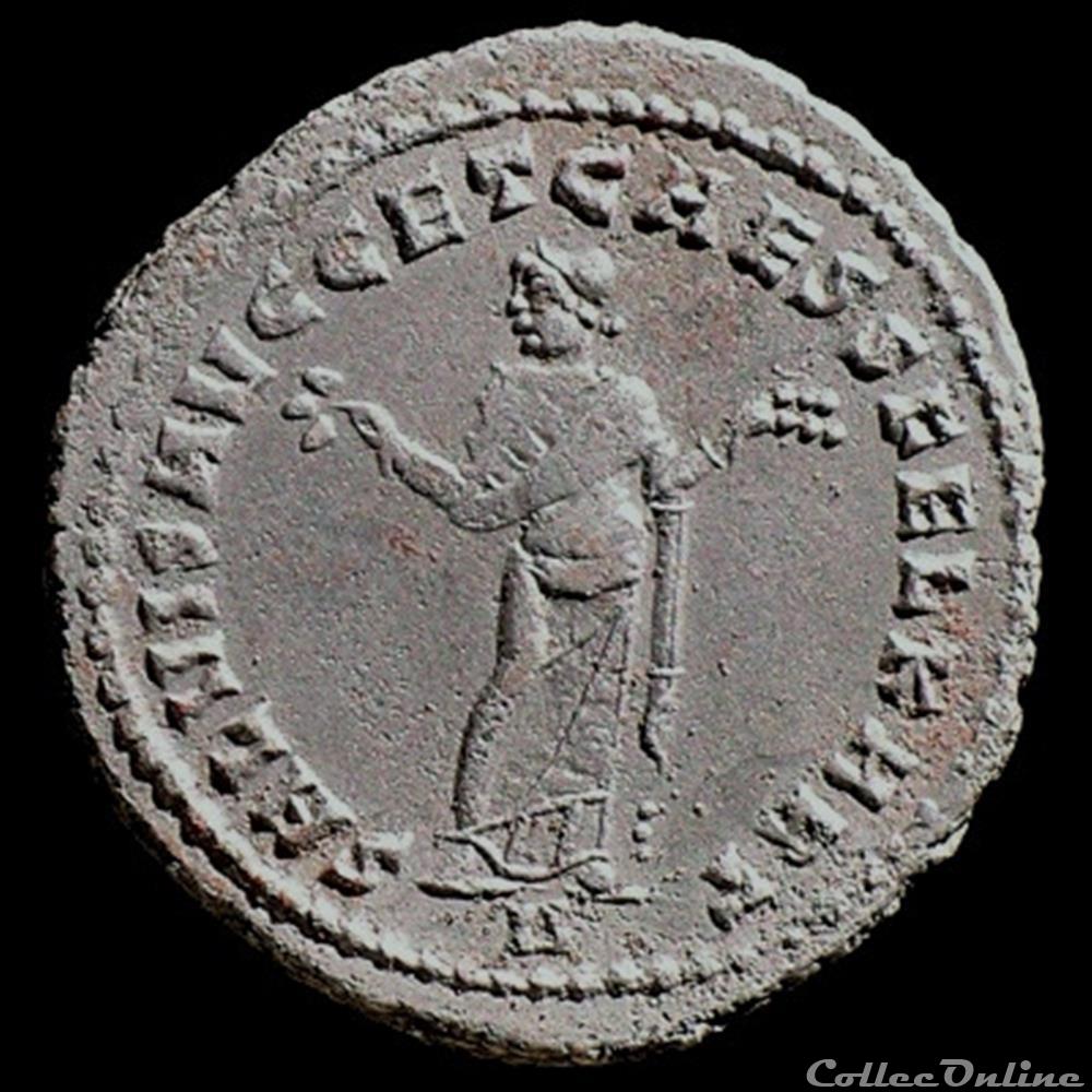 Follis de Galère Maximien césar pour Carthage monnaie antique romaine follis de galere maximien cesar pour carthage