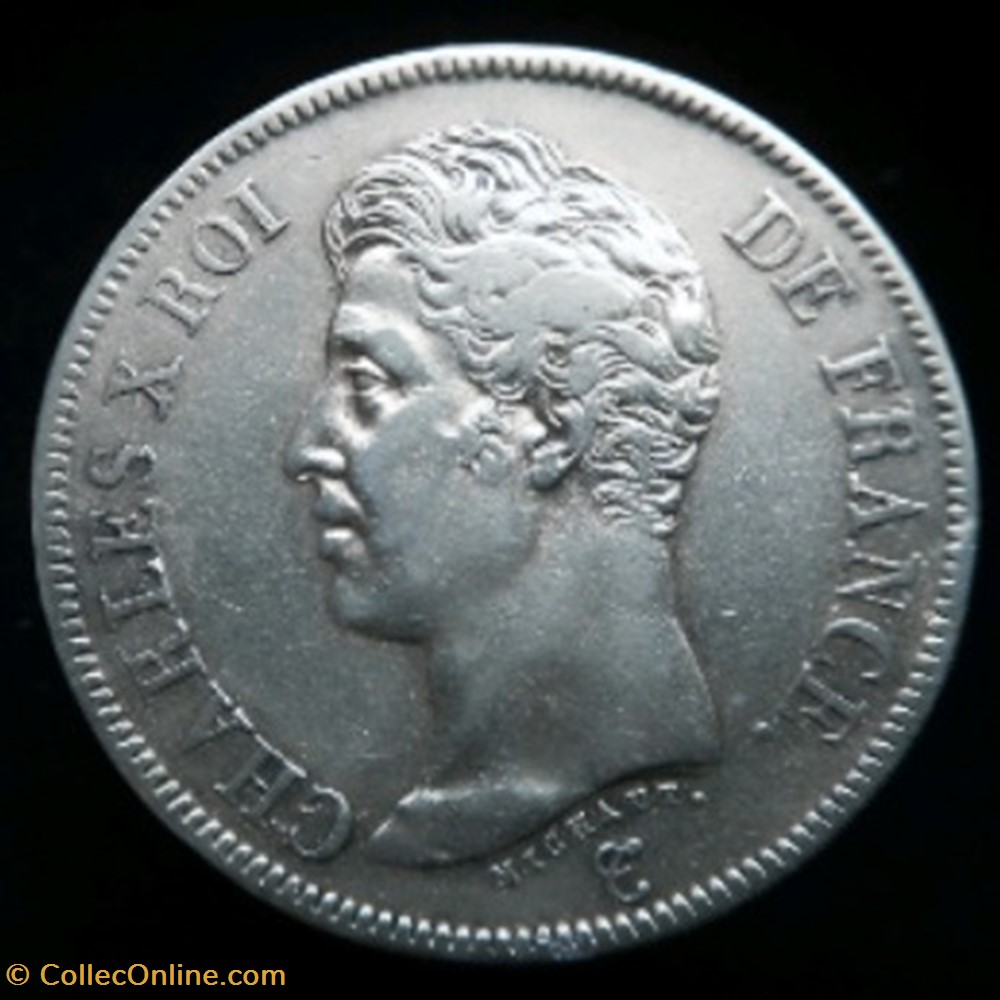 5 francs argent Charles X 1 er type Paris 1826 monnaies monde france 5 francs argent charles x 1 er type paris 1826