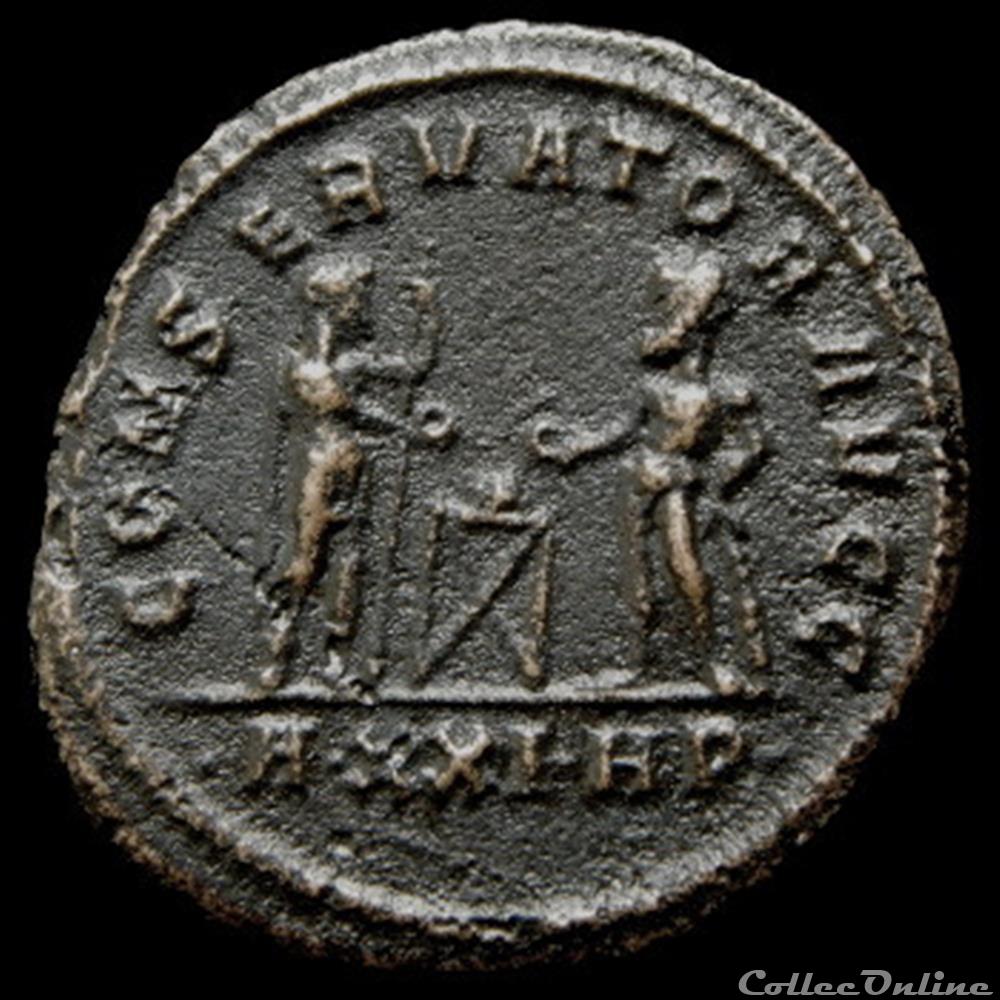 Aurelianus de Maximien Hercule pour Siscia monnaie antique romaine aurelianus de maximien hercule pour siscia