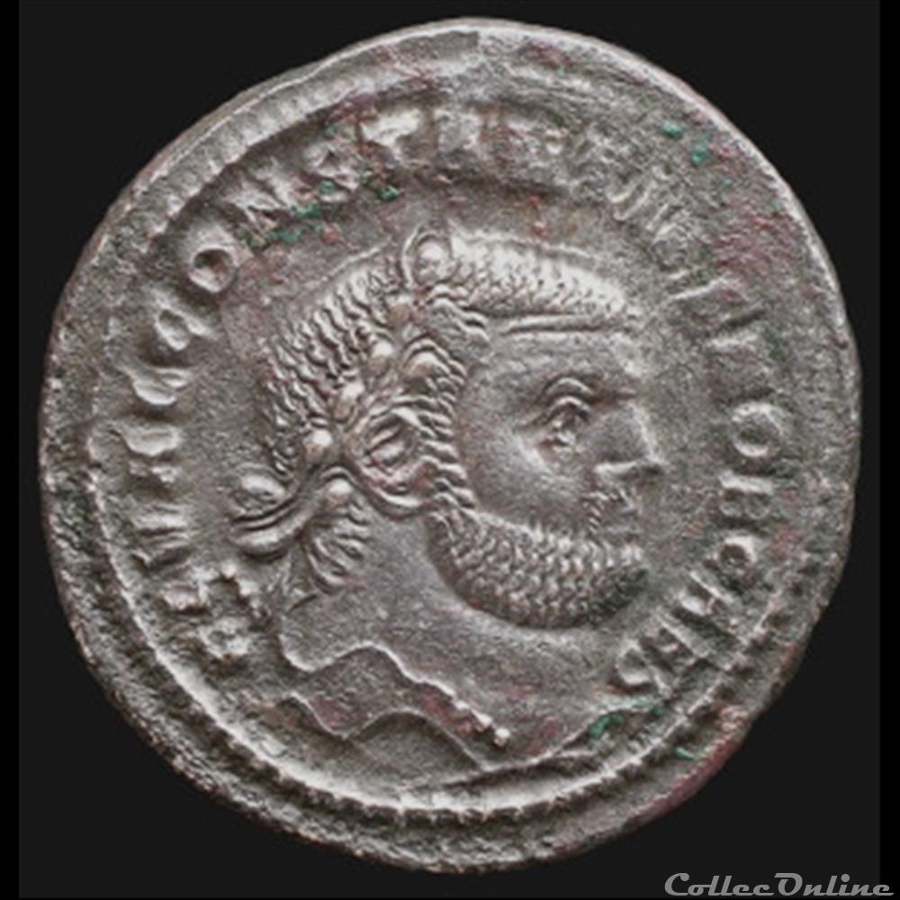 Follis de Constance Chlore césar pour Cysique monnaie antique romaine follis de constance chlore cesar pour cysique