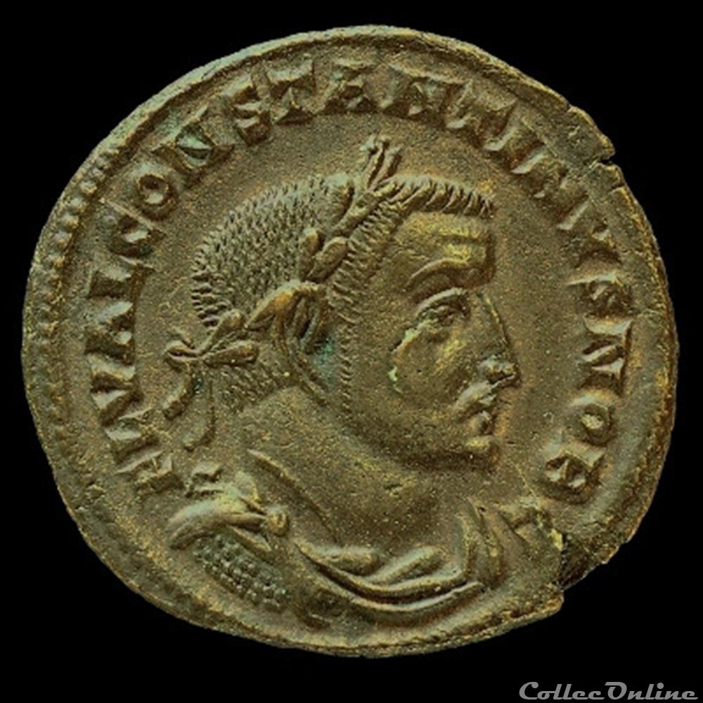 Follis de Constantin I césar pour Lyon monnaie antique romaine follis de constantin i cesar pour lyon