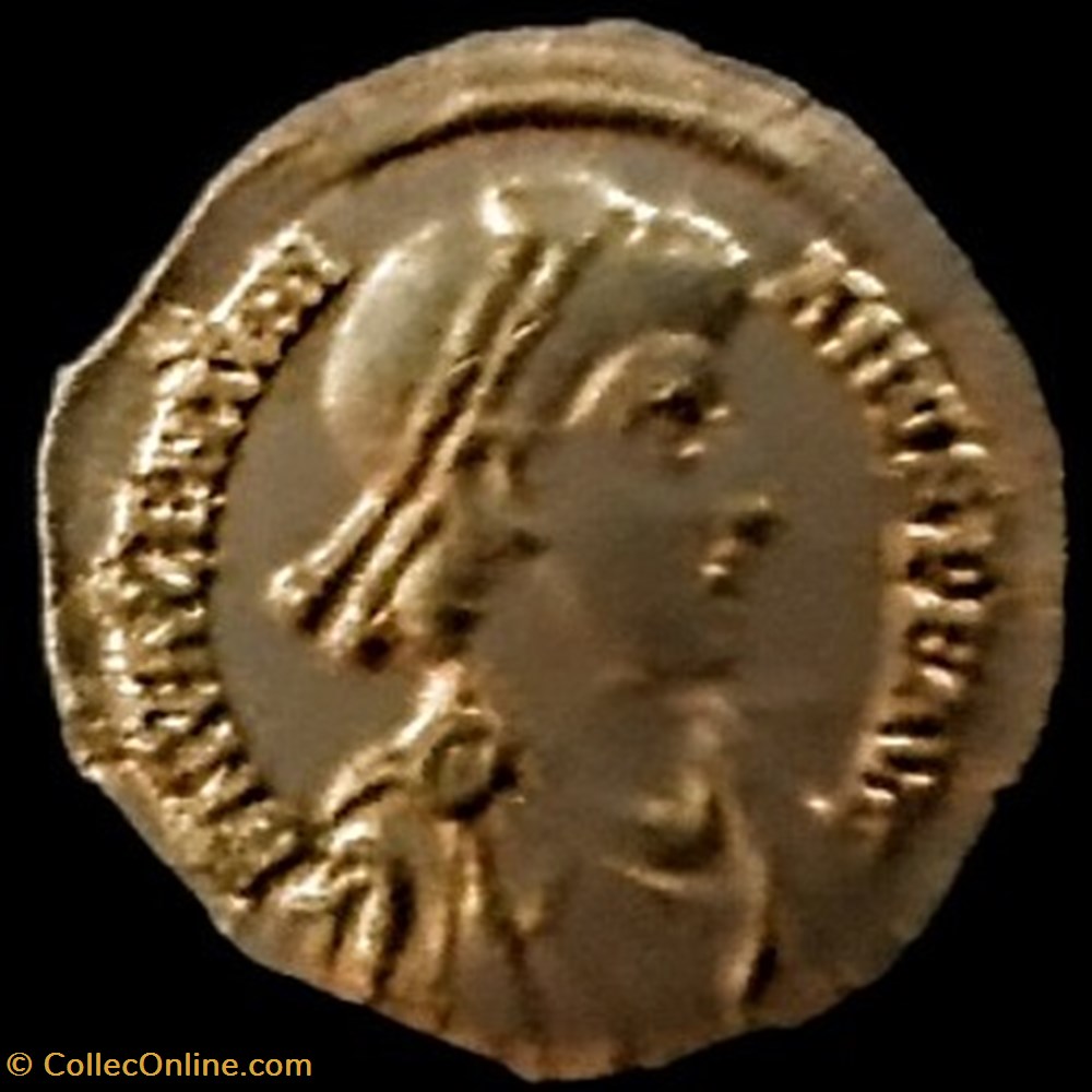 monnaies antiques romaines republicaines imperiales tremissis de valentinien ii pour mediolanum milan 375 392