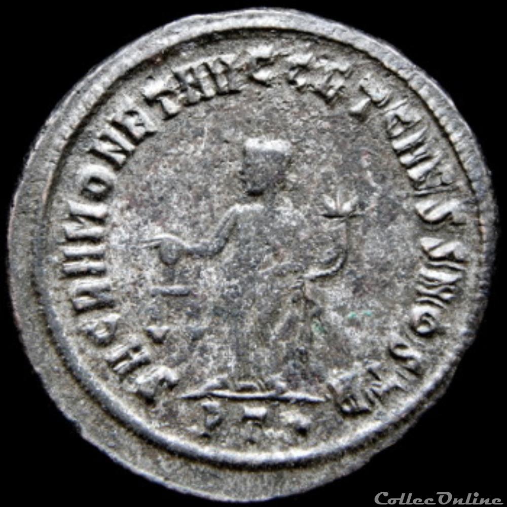 Follis de Constance Chlore césar pour Ticinium monnaie antique romaine follis de constance chlore cesar pour ticinium