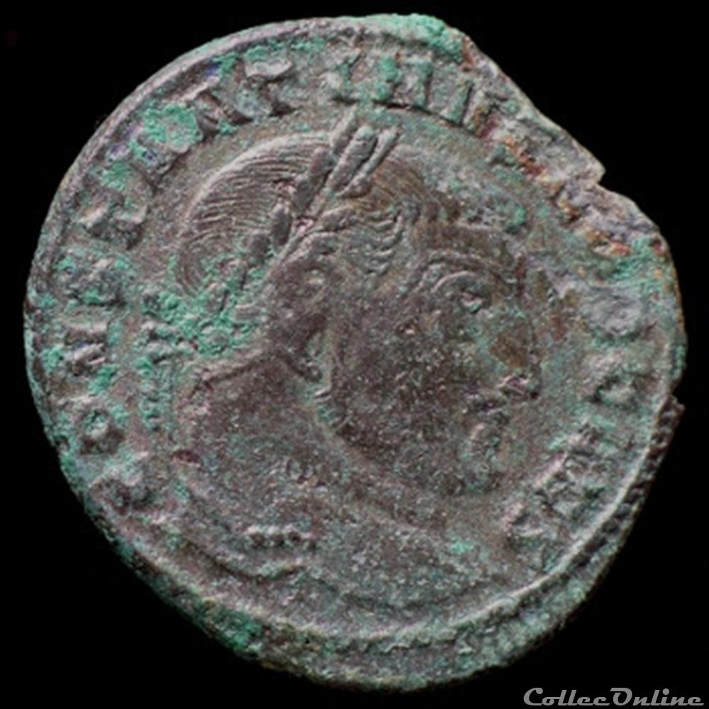 Follis de Constantin I césar pour Aquilée monnaie antique romaine follis de constantin i cesar pour aquilee