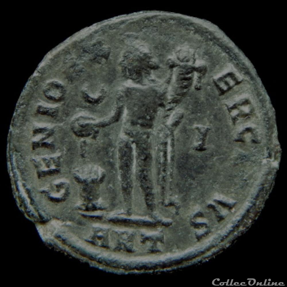 Follis de Maximin II Daïa auguste pour Antioche monnaie antique romaine follis de maximin ii daia auguste pour antioche