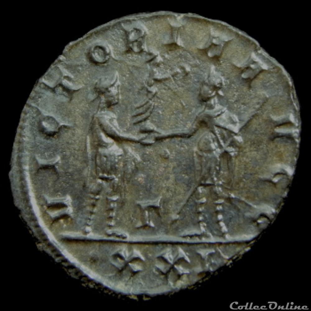 Aurelianus de Maximien Hercule pour Siscia monnaie antique romaine aurelianus de maximien hercule pour siscia