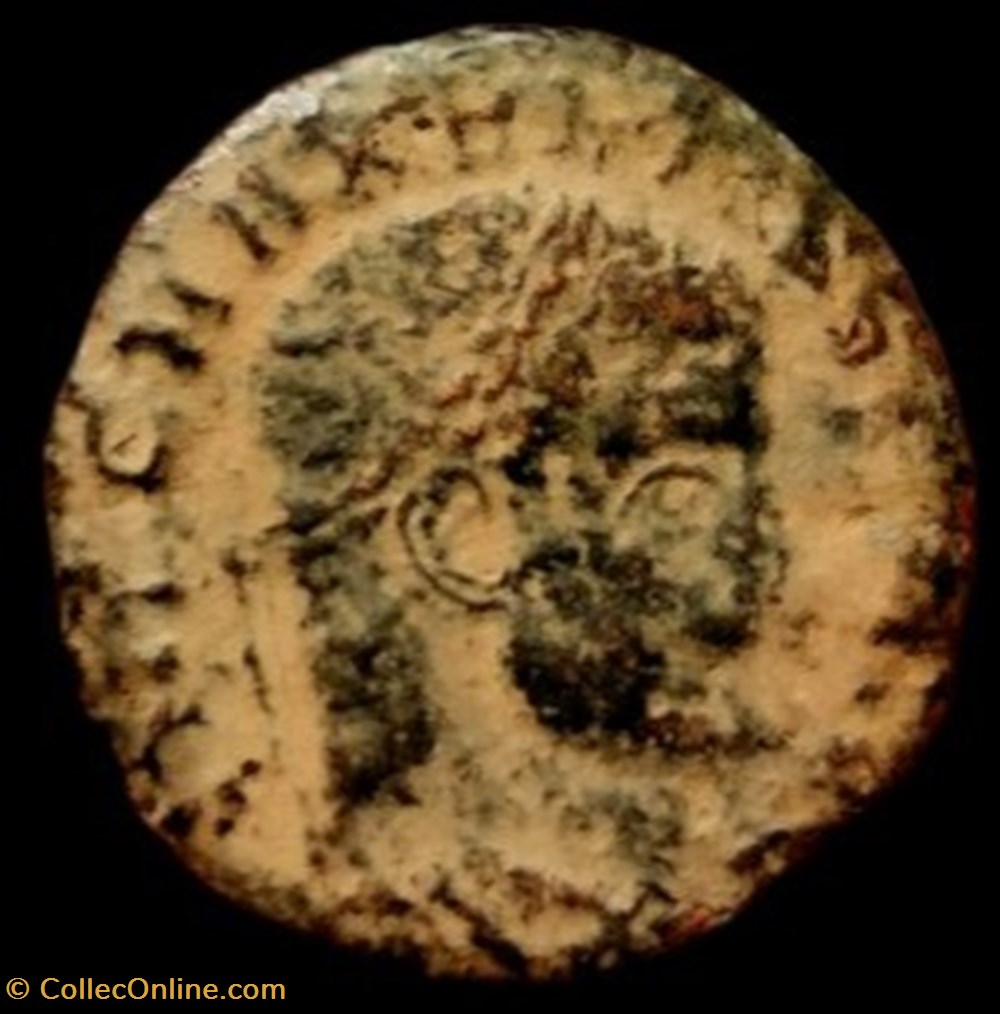 monnaies antiques romaines imperiales et republicaines fraction de follis 1 2 de maxence pour rome
