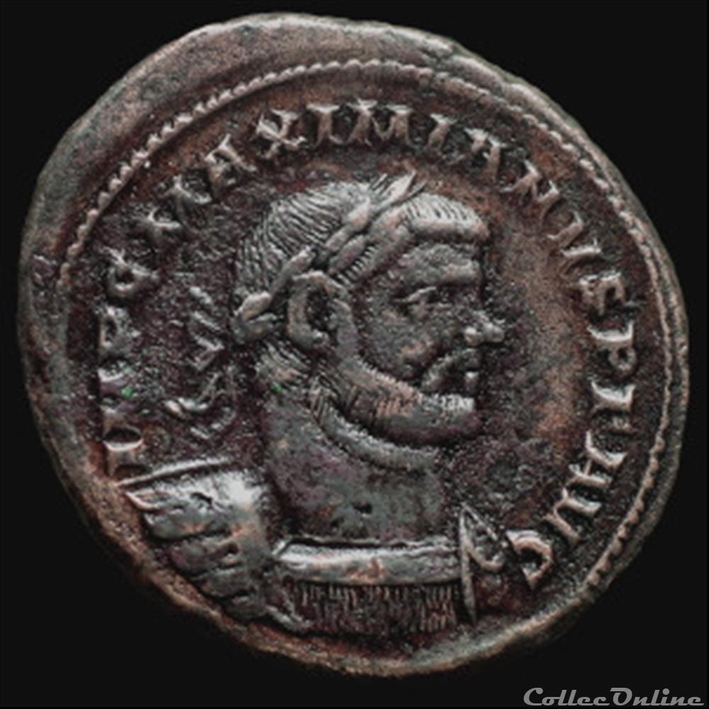 Follis de Maximien Hercule pour Londres monnaie antique romaine follis de maximien hercule pour londres