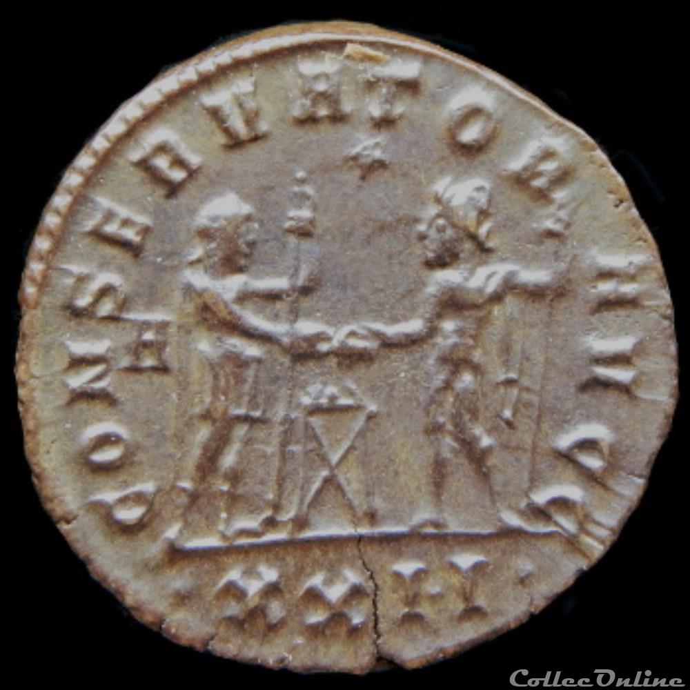 Aurelianus de Dioclétien pour Siscia monnaie antique romaine aurelianus de diocletien pour siscia