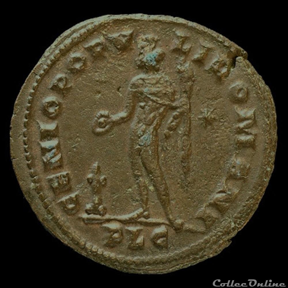 Follis de Constantin I césar pour Lyon monnaie antique romaine follis de constantin i cesar pour lyon