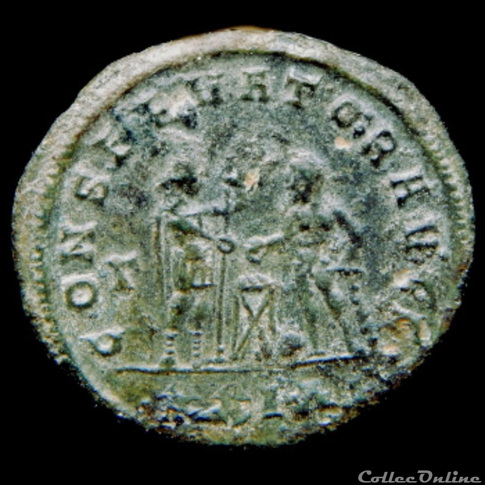 Aurelianus de Maximien Hercule pour Siscia monnaie antique romaine aurelianus de maximien hercule pour siscia