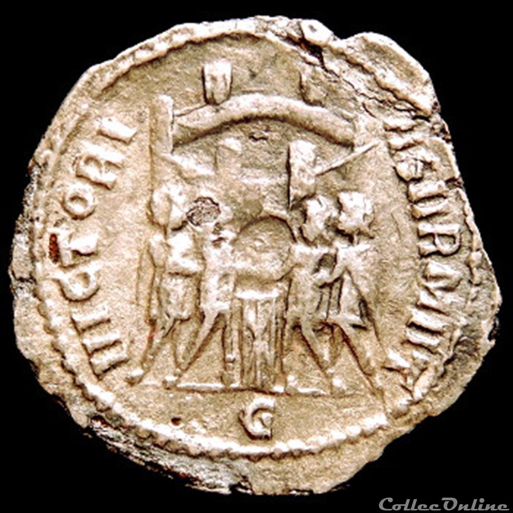 Argenteus de Maximien Hercule de Rome fourré imitation d'époque monnaie antique romaine argenteus de maximien hercule de rome fourre imitation epoque
