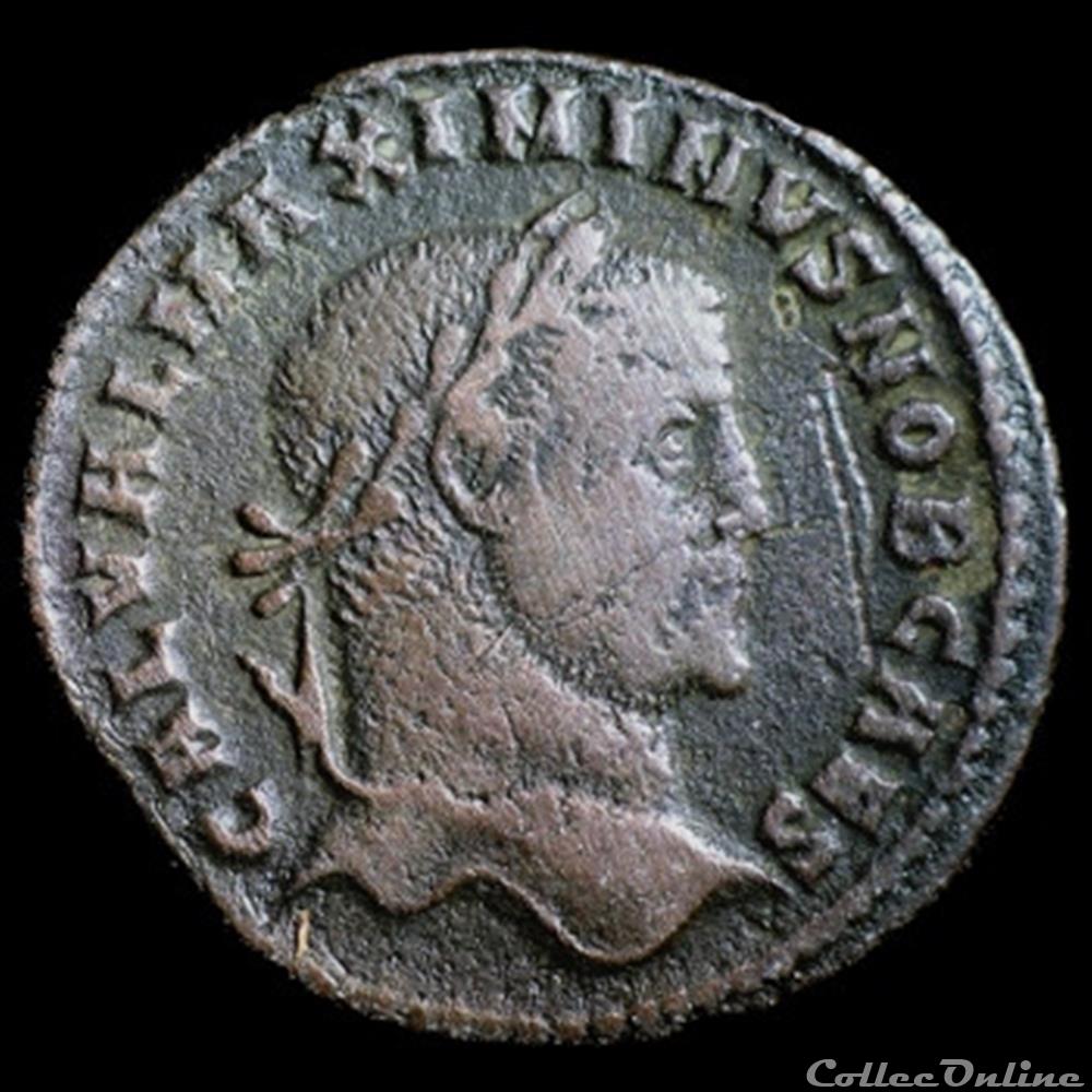 Follis de Maximin II Daïa césar pour Cysique monnaie antique romaine follis de maximin ii daia cesar pour cysique