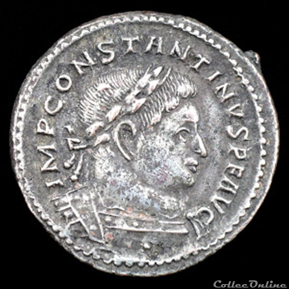 Follis de Constantin I auguste pour Trèves monnaie antique romaine follis de constantin i auguste pour treves